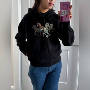 Kenzo Horse Printed Hoodie M size
